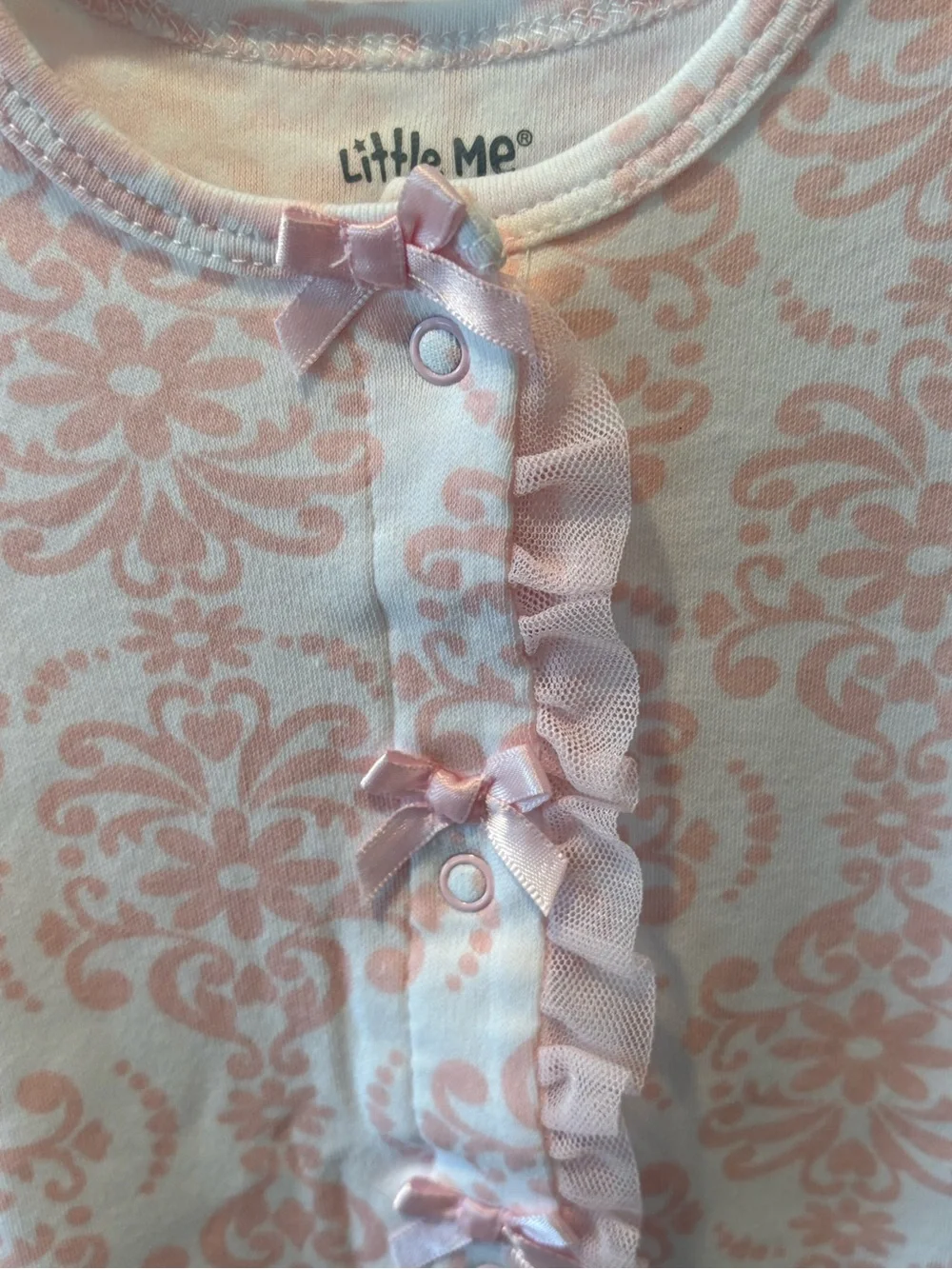Bundle of Three Girls-Two Footies and One Playsuit Burt’s Bees/Little Me